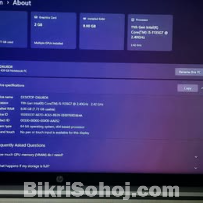 Hp Probook 450 G8 11th Gen i5